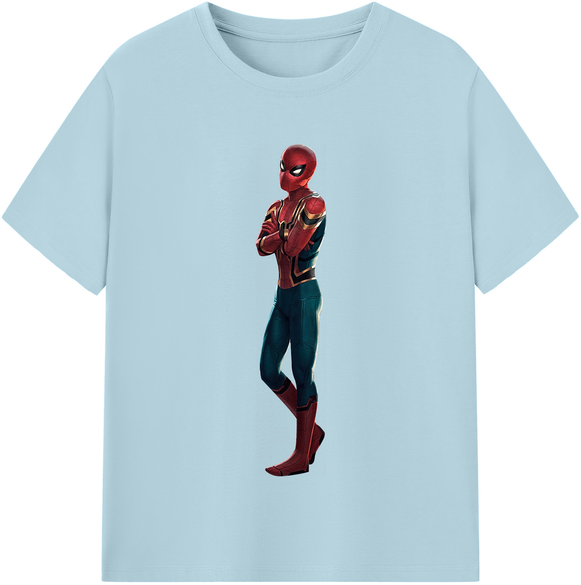 （画像用） Spider Man スパイダーマン 綿100％半袖Tシャツ（フロントプリント）